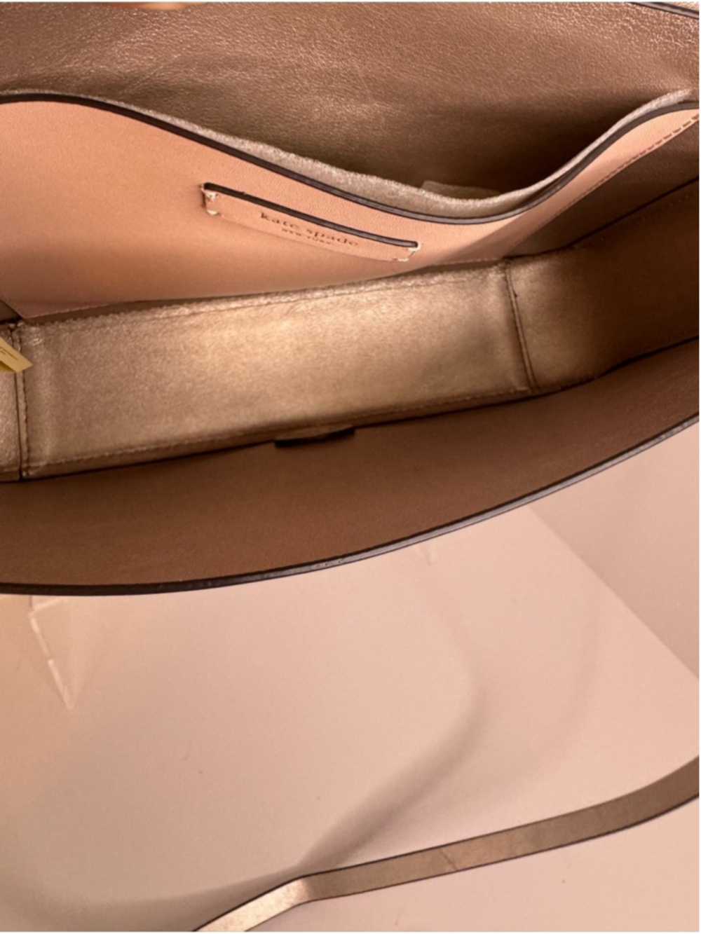 #405 Kate Spade NWT Magnolia Street Isabella Leather Blush Pink Crossbody Bag - Picture 10 of 17
